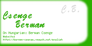 csenge berman business card